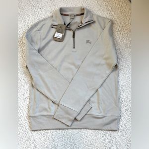 NWT Burberry Admiral Men’s half zip
